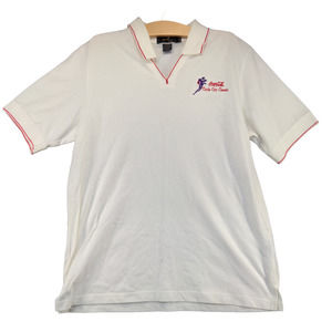Ash City Womens Coca-Cola Circle City Classic Polo Shirt White XL Combed Cotton
